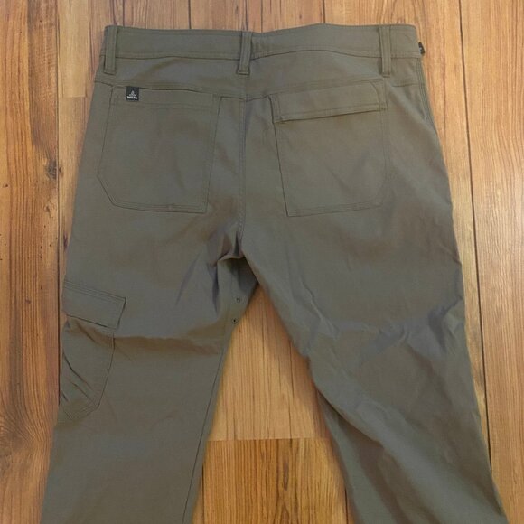 Prana Stretch Zion Straight Pant, Mud, 34x30 - Picture 5 of 8